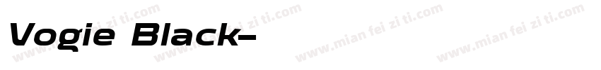 Vogie Black字体转换